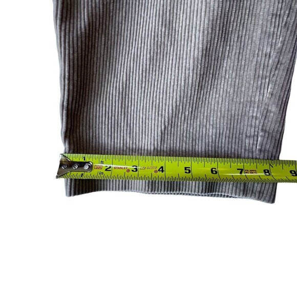 LL Bean Corduroy Pants Mens 34 Tan Beige 285258 Classic Pleated Flap Pockets - Picture 6 of 11